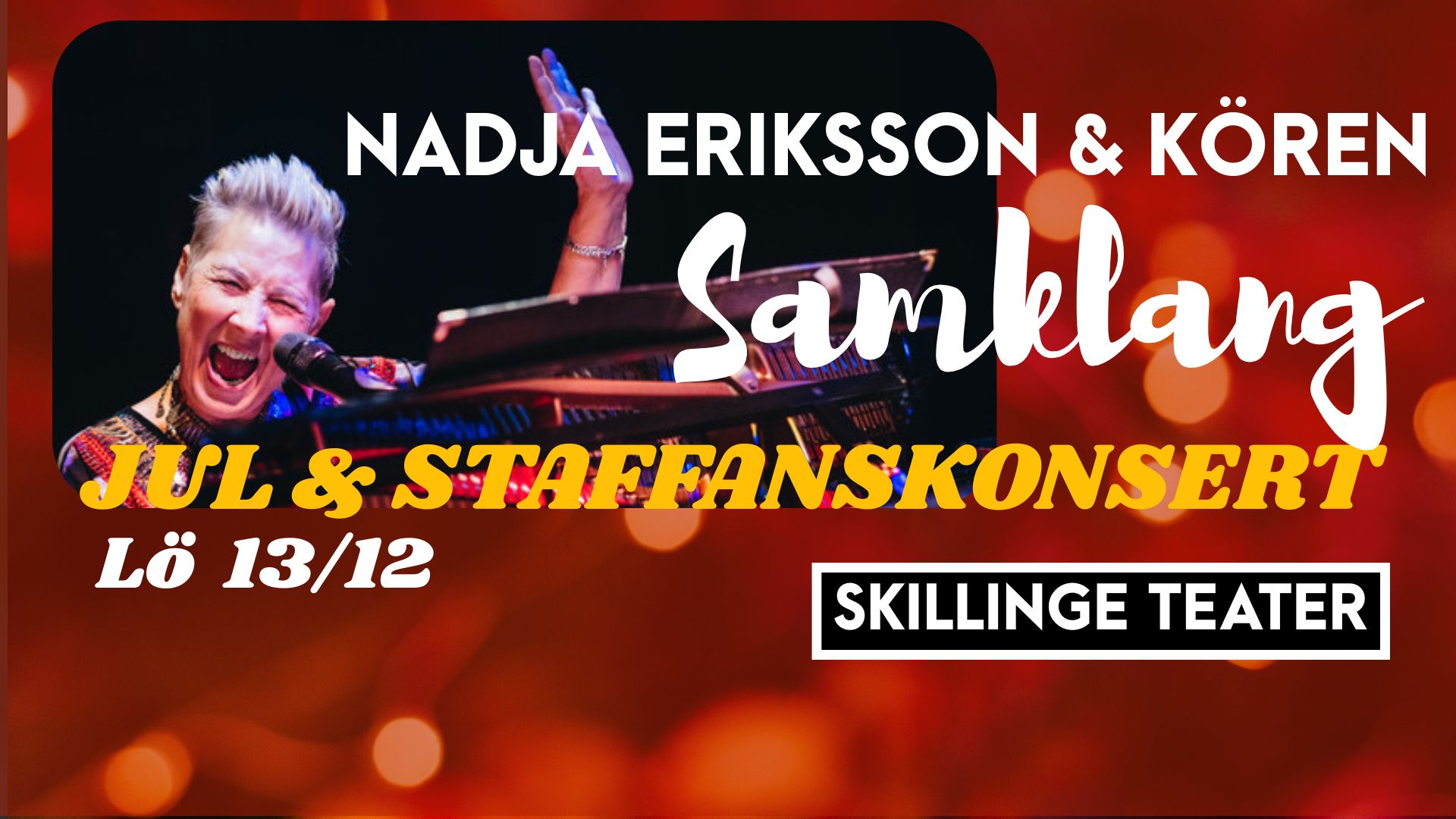 Jul och Staffanskonsert med Nadja Eriksson & kören Samklang